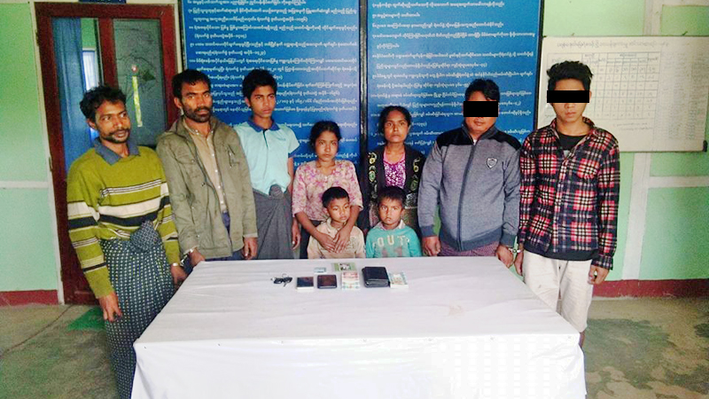 ဘဂၤါလီ ၇ ဦးႏွင့္ အခေၾကးေငြယူ ေခၚေဆာင္လာသူ ၂ ဦးကို ဖမ္းဆီးရမိ