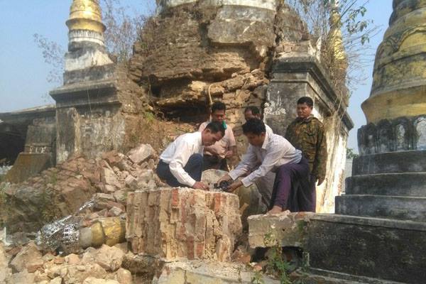 ေနျပည္ေတာ္ငလ်င္ဒဏ္ေၾကာင့္ ေစတီ ၁ ဆူ စိန္ဖူးေတာ္ေျမခ၊ ေက်းလက္ေဆးခန္းၿပိဳက်