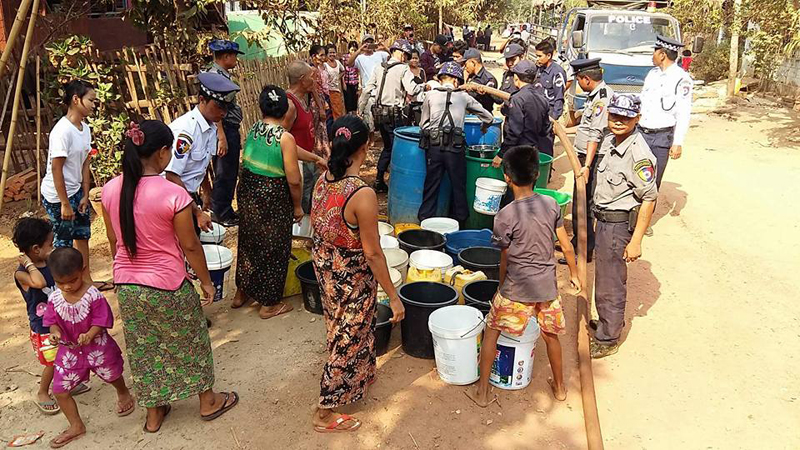 ေရးၿမိဳ႕တြင္ ေသာက္သံုးေရ လႉဒါန္းႏိုင္ရန္ အရပ္ဘက္ အဖဲြ႔အစည္းမ်ား ျပင္ဆင္