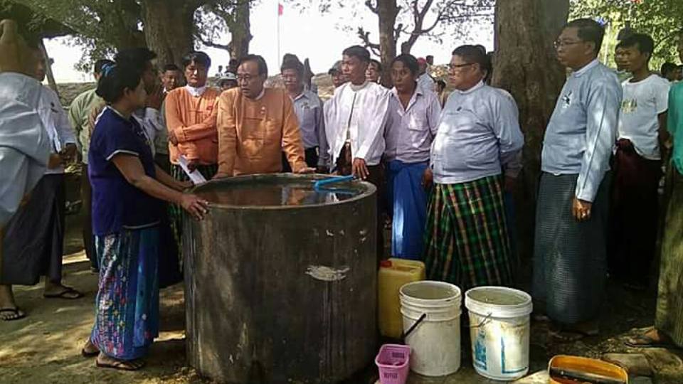 သာစည္ၿမိဳ႕နယ္တြင္း ေရရွားပါးသည့္ရြာမ်ား ေရရရွိရန္ သိန္း ၁၉၀၀ ေက်ာ္ အသုံးျပဳ