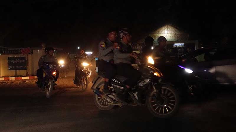 မံုရြာတြင္ၿမိဳ႕ျပလံုၿခံဳေရးအတြက္ ညပိုင္းတြင္ လံုၿခံဳေရးတုိးျမႇင့္