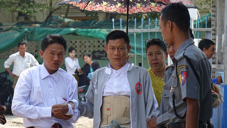 အစိုးရအား ဆန္႔က်င္သပိတ္စခန္းဖြင့္ခဲ့သည့္ ကို​ေက်ာ္​မ်ိဳး​ေရႊကို ႐ုံးထုတ္စစ္ေဆး
