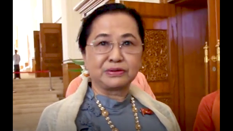 သမၼတ ဦးထင္ေက်ာ္ က်န္းမာေရးေၾကာင့္ အနားယူျခင္းမဟုတ္ဟု ဇနီးျဖစ္သူေျပာ(႐ုပ္သံ)