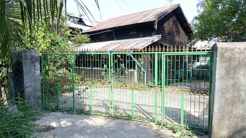 ႏိုင္ငံေတာ္သမၼတ ဦးဝင္းျမင့္၏ ပုသိမ္ၿမိဳ႕က ေနအိမ္ (ဓာတ္ပံု)
