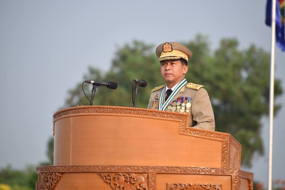 သမၼတ ဦးဝင္းျမင့္ထံ ကာကြယ္ေရးဦးစီးခ်ဳပ္ ဂုဏ္ျပဳသဝဏ္လႊာပို႔