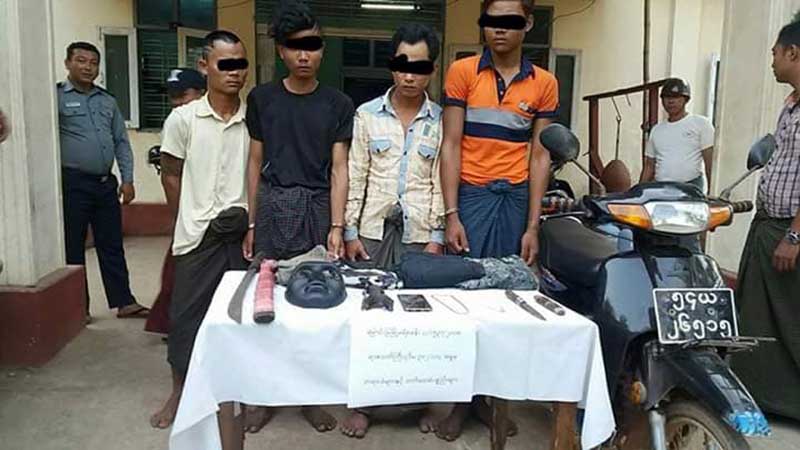 ေျမာင္းျမတြင္ ခရီးသြားလူငယ္ ၂ ဦးကို ဓားေထာက္လုသည့္အဖြဲ႔အား ဖမ္းဆီး