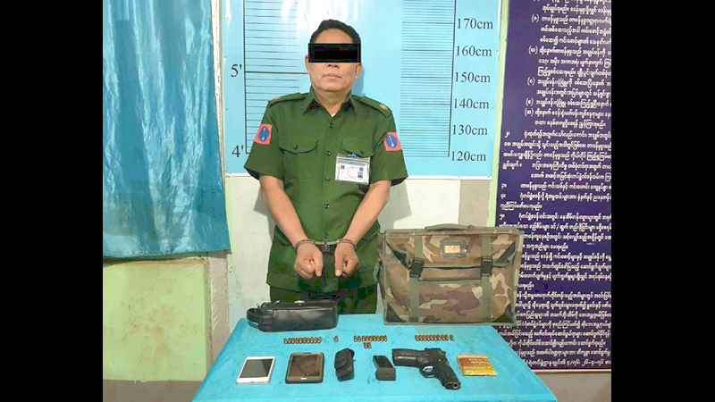 တပ္မေတာ္အရာရွိ ဟန္ေဆာင္ လက္နက္ကိုင္သူအား ဖမ္းဆီးအေရးယူ