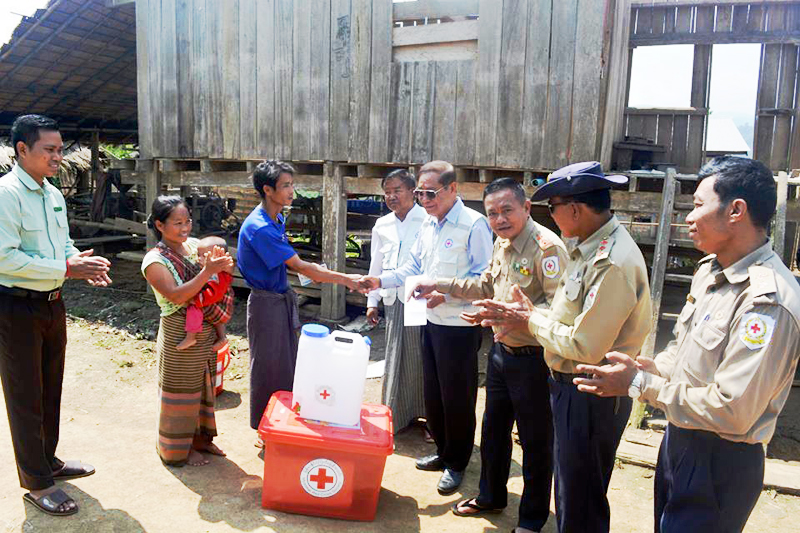 တာခ်ီလိတ္ခ႐ိုင္တြင္ ေလေဘး အေရးေပၚပစၥည္းႏွင့္ ေငြေၾကးေထာက္ပ့့ံ