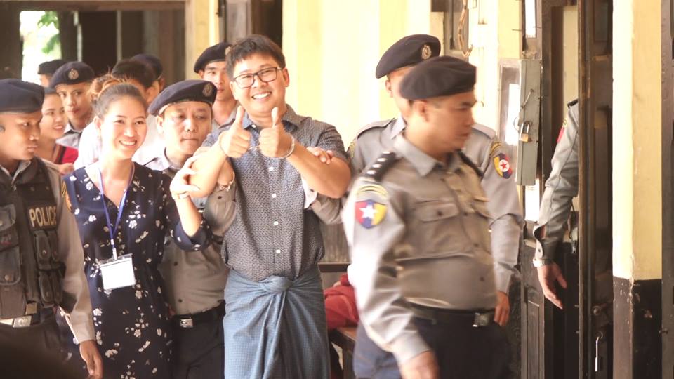 ႐ုိက္တာသတင္းေထာက္ ၂ဦးအမႈ ႐ုပ္သိမ္းလႊတ္ေပးရန္ ေလွ်ာက္ထားခ်က္ ပယ္ခ်ခံရ