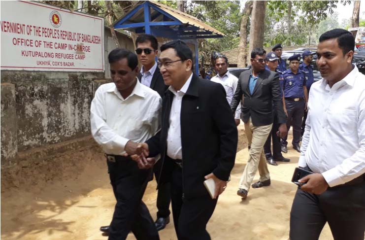 လူကယ္ျပန္၀န္ႀကီး ဘဂၤလားေဒ့ရွ္ဒုကၡသည္စန္းကို သြားေရာက္
