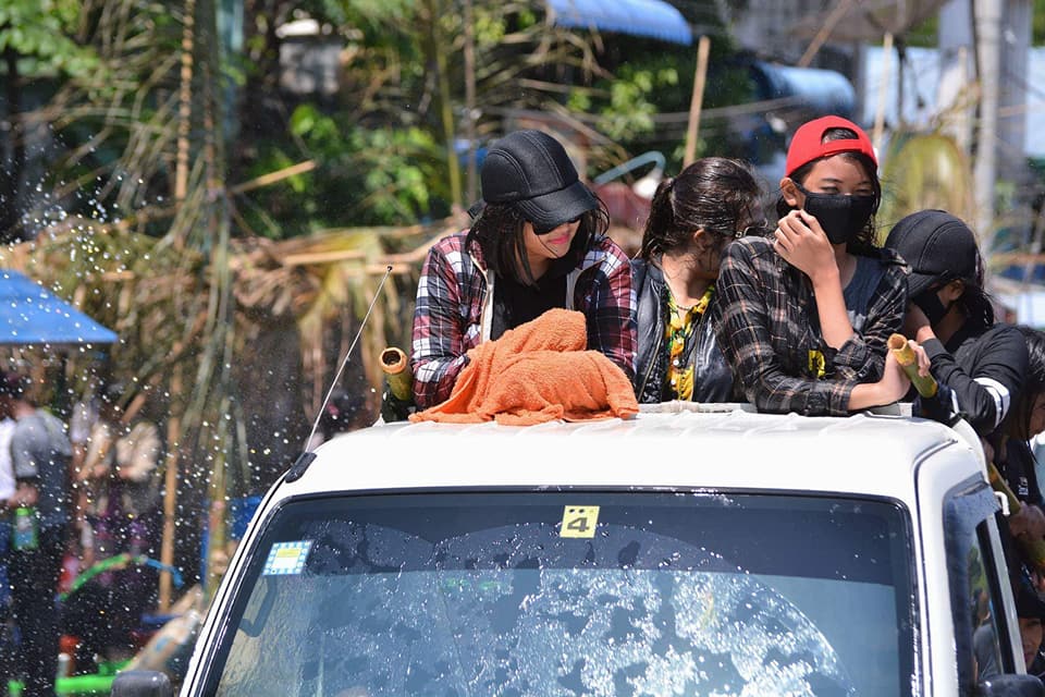 သႀကၤန္အတက္ေန႔  မရန္းကုန္းၿမိဳ႕နယ္ သႀကၤန္ျမင္ကြင္းမ်ား