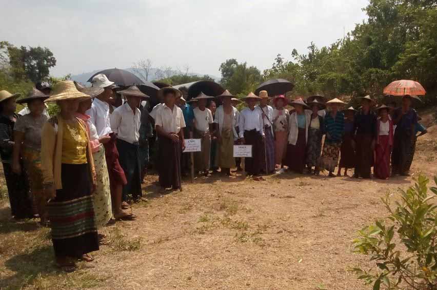 ေရနံပိုက္လိုင္းေၾကာင့္ ေျမယာဆံုး႐ႈံးခဲ့သည့္ေတာင္သူမ်ား က်ိန္စာတိုက္ဆႏၵျပ