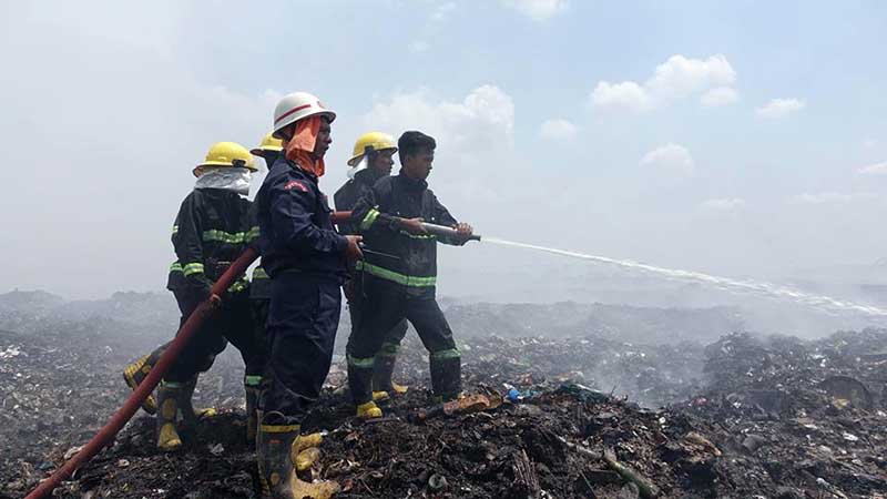 မီးၿငိႇမ္းသတ္ခဲ့သည့္ မီးသတ္မ်ားႏွင့္ရဲမ်ားကို က်န္းမာေရး စစ္ေဆးမႈမ်ား ျပဳလုပ္ေပးမည္