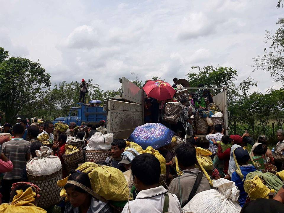 ကခ်င္စစ္ေဘးေရွာင္ျပည္သူ ၂၀၀ ေက်ာ္ တႏိုင္းၿမဳိ႕သို႔ေရာက္ရွိ