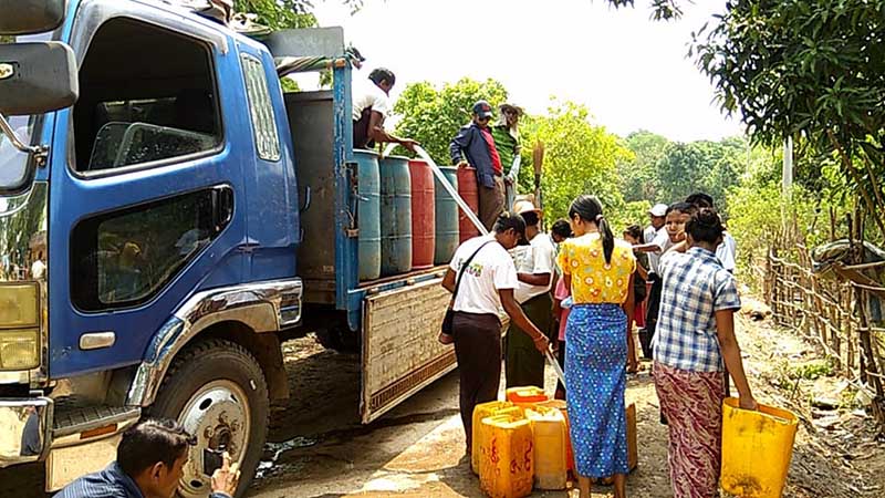 တိုက္ႀကီးၿမိဳ႕နယ္ ေက်းရြာမ်ားတြင္ ေရရွားပါးမႈေၾကာင့္ အခက္ႀကံဳ