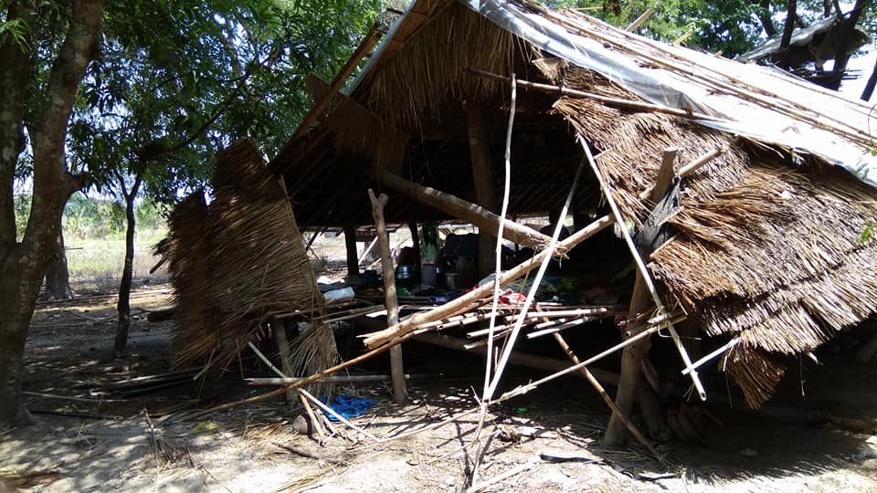 တိုက္ႀကီးတြင္ ေတာဆင္႐ုိင္းမ်ား ဖ်က္ဆီးမႈေၾကာင့္ လူေနအိမ္ ၃ လုံး ပ်က္စီး