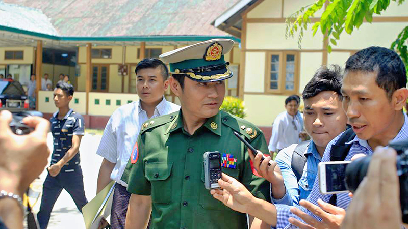 အထင္လြဲေအာင္ ေျပာဆိုုမႈေၾကာင့္ တရားစြဲရျခင္းျဖစ္ဟု တရားလို တပ္မေတာ္အရာရွိေျပာ