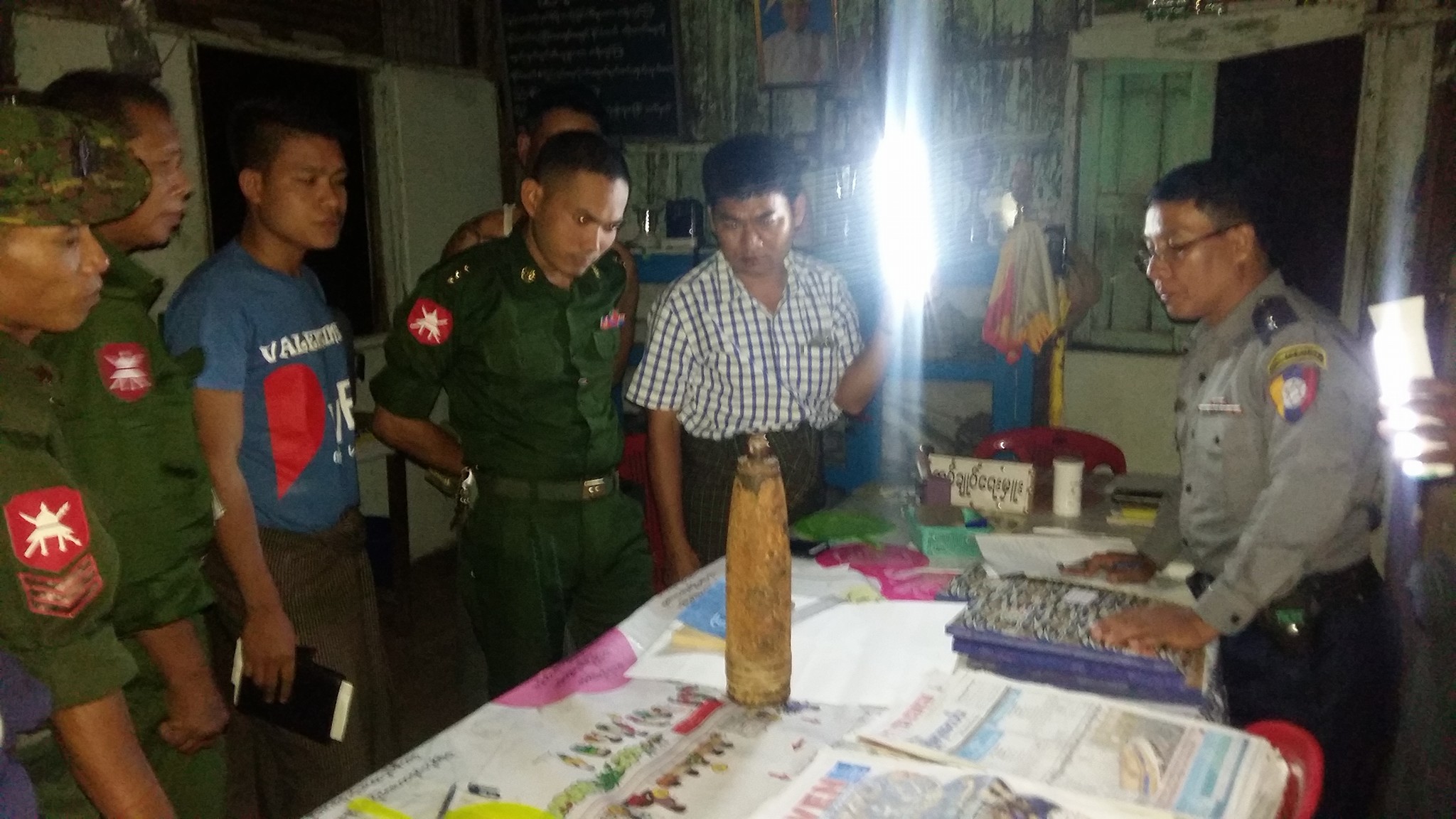 ေညာင္ေလးပင္ၿမိဳ႕တြင္ ဒုတိယကမ႓ာစစ္လက္က်န္ အေျမာက္က်ည္ဆန္ထိပ္ဖူး ေတြ႔ရွိ