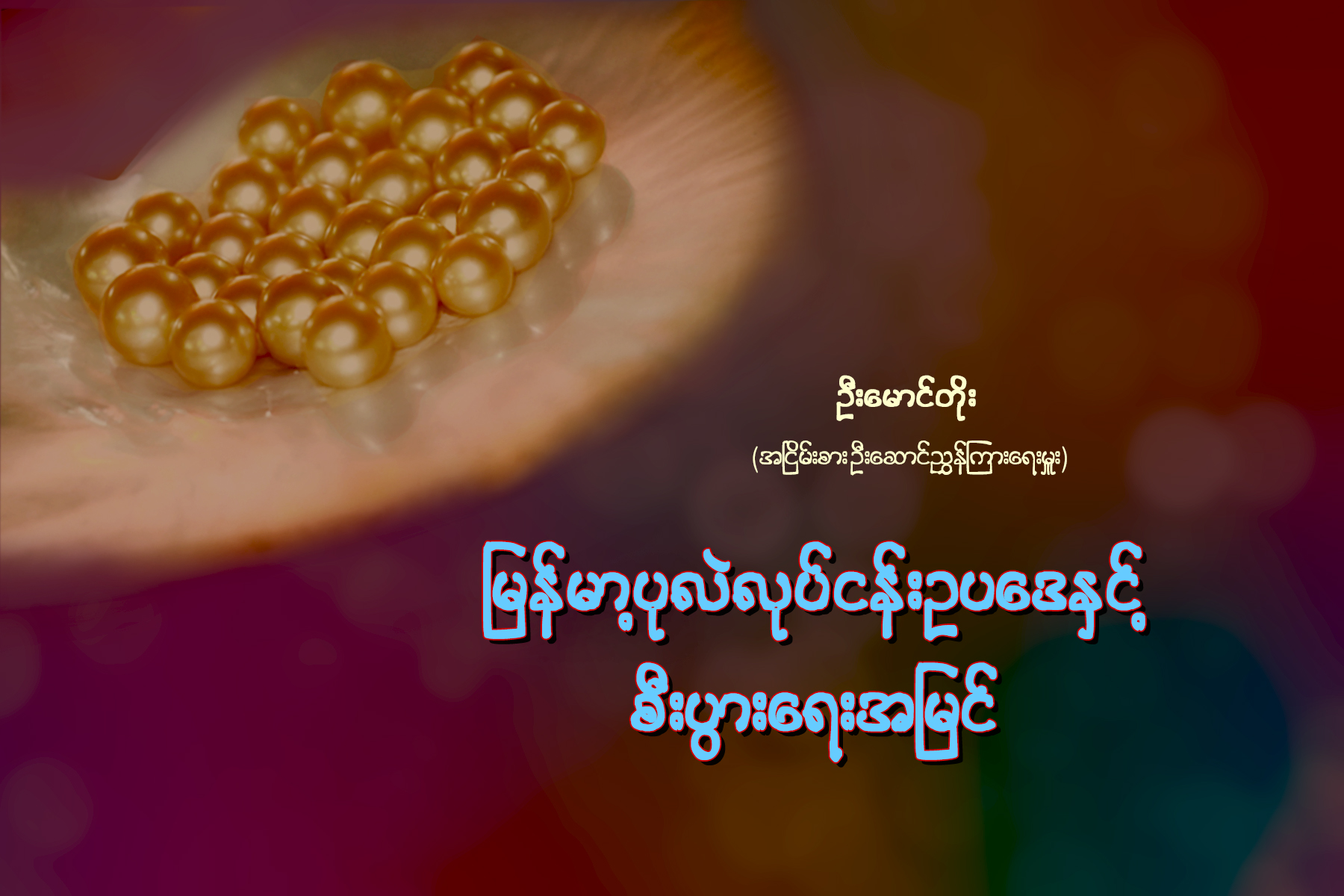 ျမန္မာ့ပုလဲလုပ္ငန္းဥပေဒႏွင့္ စီးပြားေရးအျမင္
