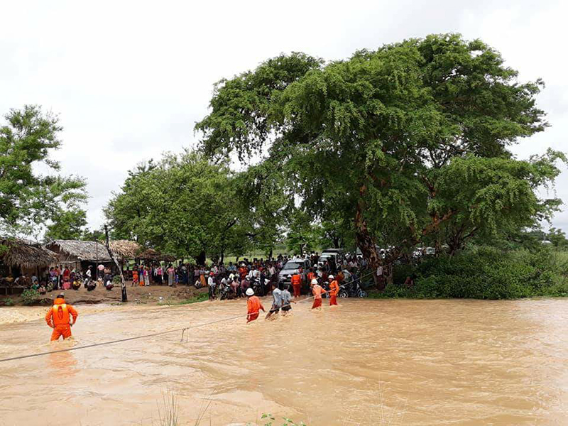 ပခုကၠဴၿမိဳ႕နယ္ ကန္ေတာ္ဆည္က်ိဳးေပါက္၊ အနီးနားရိွ ေက်းရြာမ်ား စိုးရိမ္ေနရ