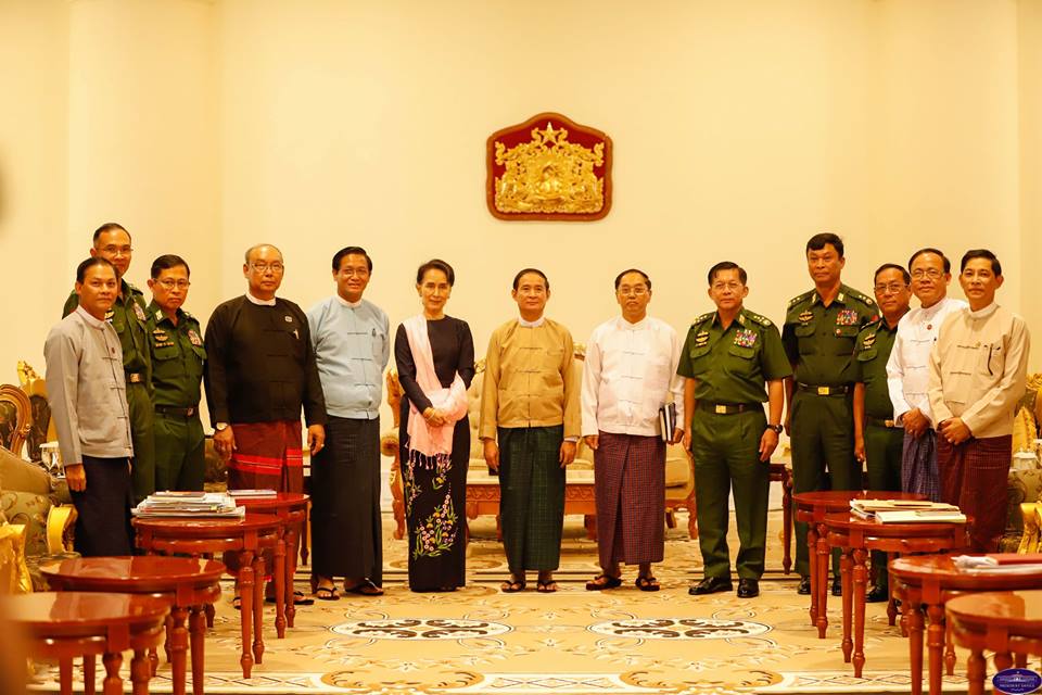 အမ်ဳိးသားလုံၿခဳံေရးကိစၥ ႏိုင္ငံေတာ္အႀကီးအကဲမ်ား အစည္းအေ၀းေခၚယူက်င္းပ