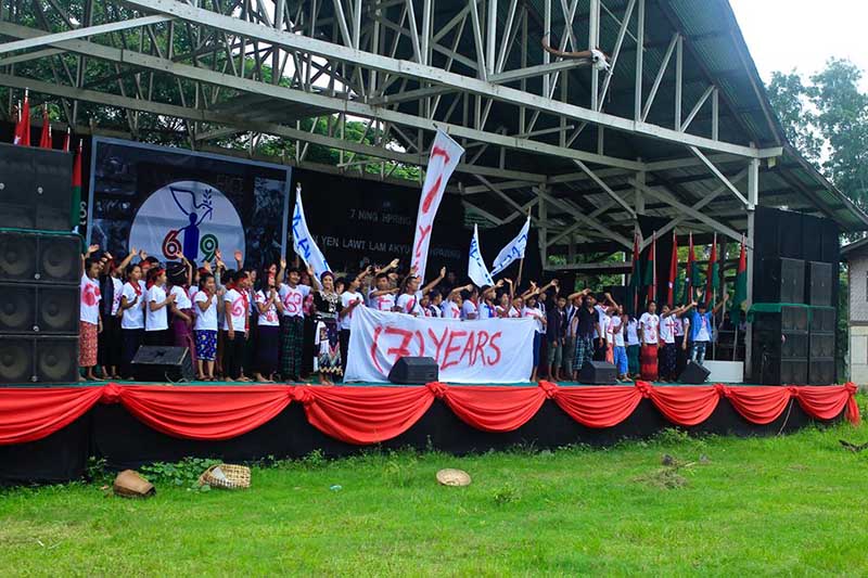 ကခ်င္တေက်ာ့ျပန္တိုုက္ပြဲ ၇ ႏွစ္ျပည့္ ဆုုေတာင္းပြဲျပဳလုပ္ခြင့္ ေလွ်ာက္ထားသူကို အမႈဖြင့္