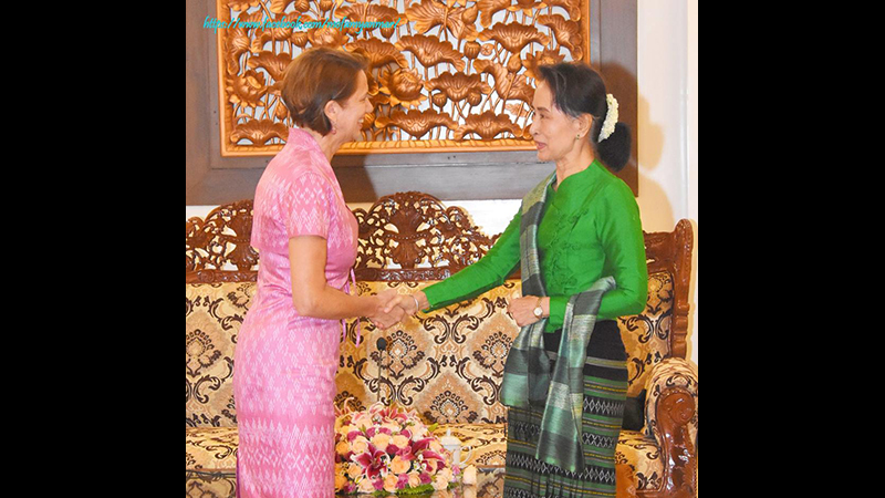 အမွန္တရားဘက္က ရပ္တည္ရန္ ကုလအထူးသံတမန္ကို ေဒၚေအာင္ဆန္းစုၾကည္ တိုက္တြန္း