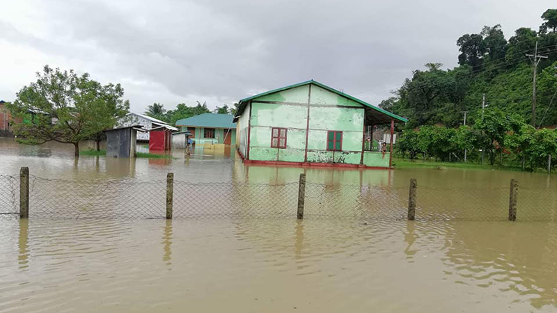 မင္းျပားၿမိဳ႕နယ္တြင္ ေက်းရြာေပါင္း ၂၀ ေက်ာ္ ေရနစ္ျမဳပ္