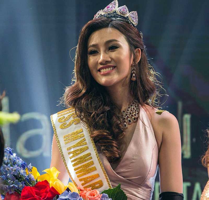 ဂ်ပန္တြင္က်င္းပမည့္  Miss International 2018 ၿပိဳင္​ပြဲ၀င္မည့္ အလွမယ္ ေမယုခတၱာ (ဓာတ္ပံု)