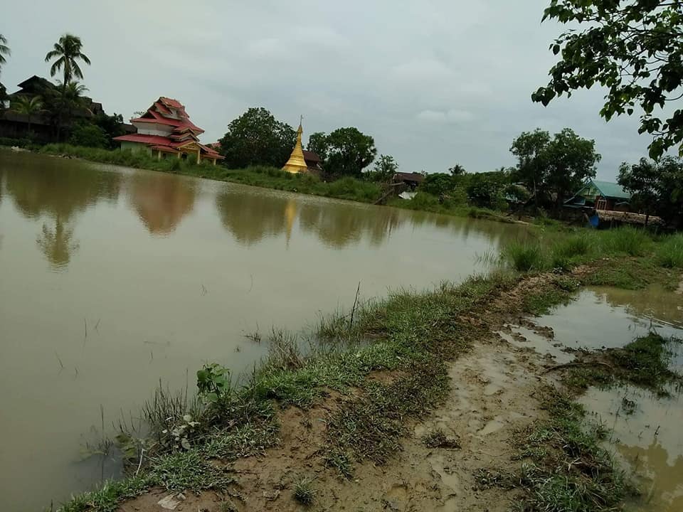ေရႀကီးေရလွ်ံမႈေၾကာင့္ မင္းျပားတြင္ ေသာက္ေရကန္ ၅၇ ကန္ ေရနစ္ျမဳပ္