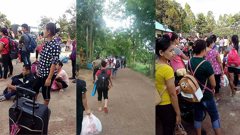လုပ္အားခအျပည့္ရေရးေတာင္းဆိုသည့္ ျမန္မာလုပ္သား ၃၀၀ ခန္႔ကုိ အလုပ္ရွင္ ႏွင္ထုတ္