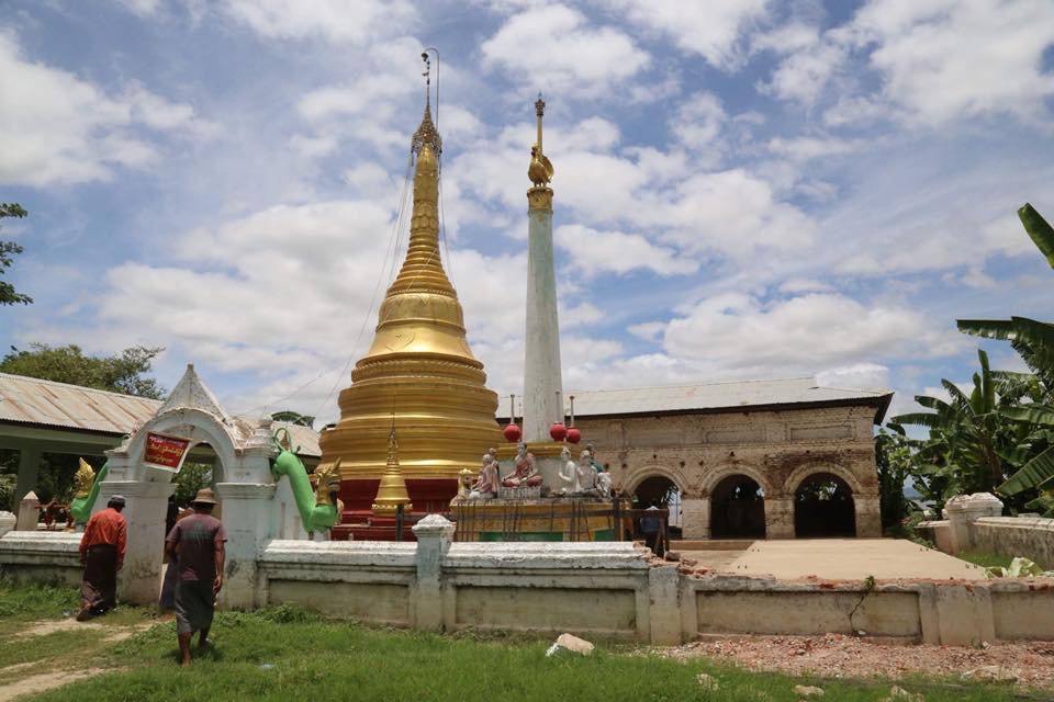 ေရစႀကိဳက ႏွစ္ ၈၀၀ ေက်ာ္ သက္တမ္းရွိေစတီ ကမ္းပါးၿပိဳက်မည့္အႏၱရာယ္ရွိေန