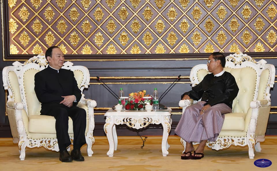 ျမန္မာ့ၿငိမ္းခ်မ္းေရး အကူညီေပးေနမႈကိစၥရပ္မ်ား ျမန္မာဒုသမၼတႏွင့္တ႐ုတ္ ေဆြးေႏြး