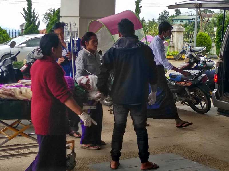 နမ့္ဆန္တြင္ မိုင္းေပါက္ကြဲ၊ လူငယ္ ၂ ဦး ဒဏ္ရာရ
