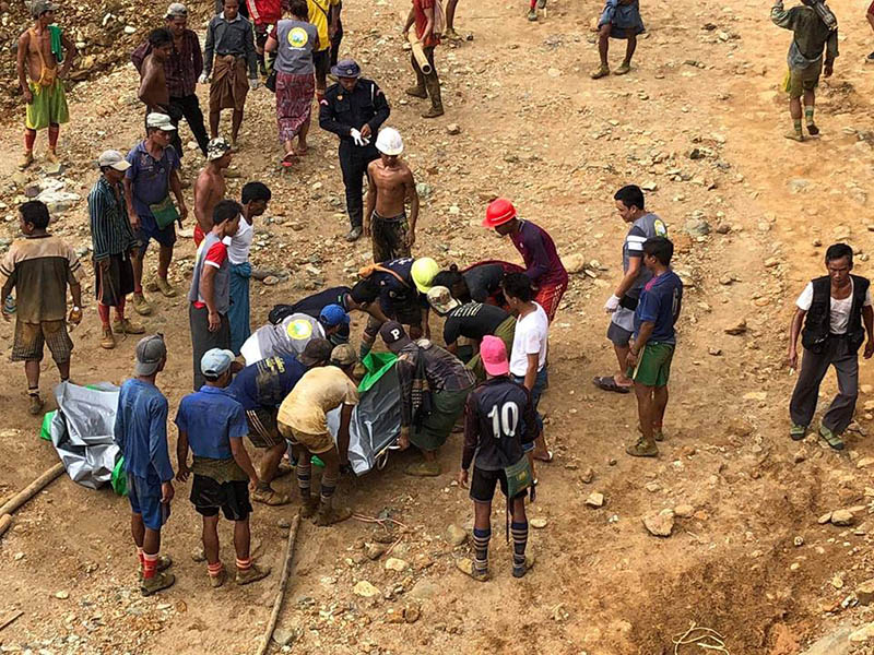 ဖားကန္႔တြင္ ကမ္းပါးနံရံၿပိဳက်၊ လူအေျမာက္အျမား ေသဆုံးႏုိင္