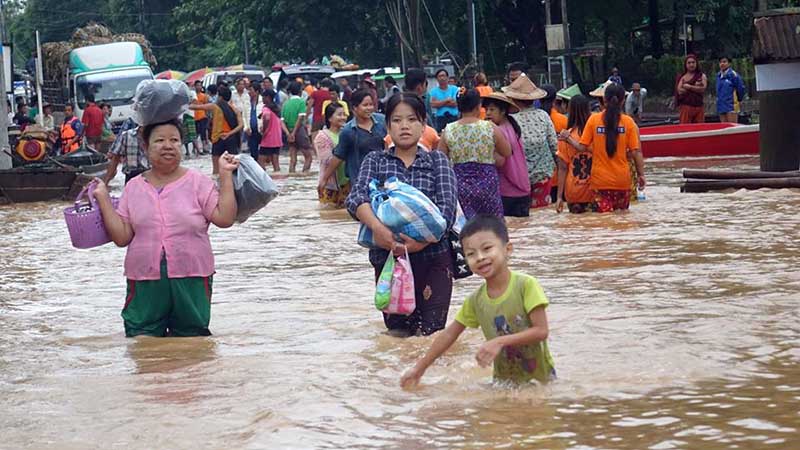 မြန္ျပည္နယ္၊ ဘီးလင္း လတ္တေလာေရႀကီးမႈ ပံုရိပ္မ်ား