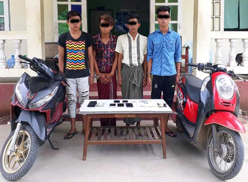 ေက်ာင္းသူထံမွ ၿခိမ္းေျခာက္ေငြေတာင္းသည့္ ေက်ာင္းသား ၄ ဦးကို ဖမ္းဆီး