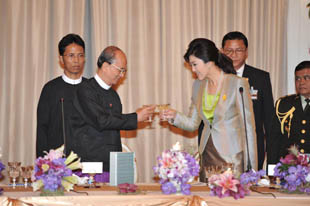 သမၼတဦးသိန္းစိန္ ထိုင္းခရီးစဥ္ အဆံုးသတ္