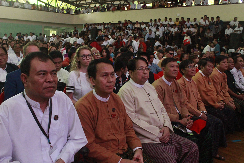 ရန္ကုန္တကၠသိုလ္တြင္ က်င္းပသည့္ ရွစ္ေလးလံုး ႏွစ္ ၃၀ ျပည့္ အခမ္းအနား (ဓာတ္ပံု)
