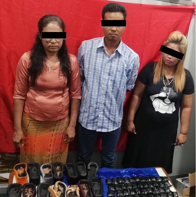 ရန္ကုန္ေလဆိပ္တြင္ မေလးရွားသို႔ပို႔မည့္ စိတ္ႂကြမူးယစ္ေဆး၀ါးမ်ား ဖမ္းမိ