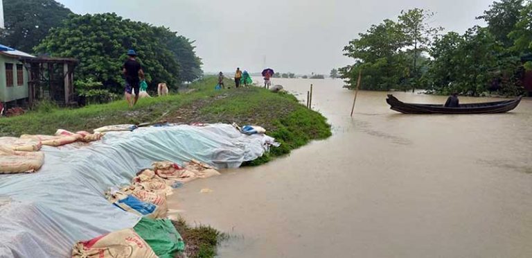 ၿမိဳ႕ ၄ ၿမိဳ႕၏ျမစ္ေရ စုိးရိမ္ေရမွတ္အထက္ ေက်ာ္လြန္ေန