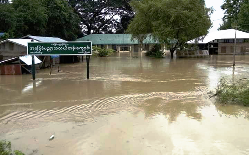 ေရႀကီးမႈေၾကာင့္ ေတာင္ငူၿမိဳ႕ေပၚ ကယ္ဆယ္ေရးစခန္း ၃၅ ခု ဖြင့္ထား
