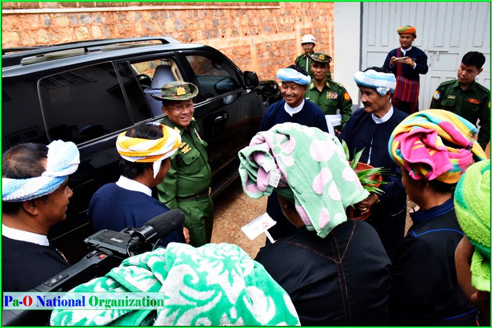 ပအိုဝ္းႏွင့္ ကရင္နီ တိုင္းရင္းသားေခါင္းေဆာင္မ်ားကို ကာကြယ္ေရးဦးစီးခ်ဳပ္ သြားေရာက္ေတြ႔ဆံု