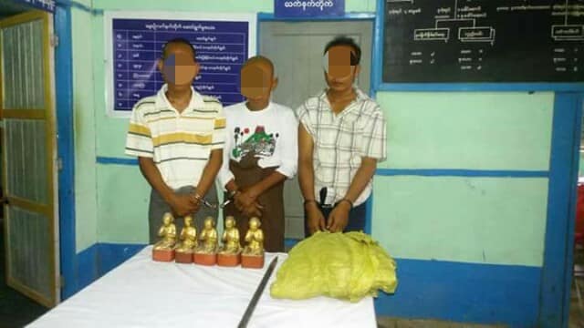 သဲကုန္းၿမဳိ႕နယ္တြင္ ေရွးေဟာင္းဆင္းတုေတာ္မ်ား ခိုးယူခံရ