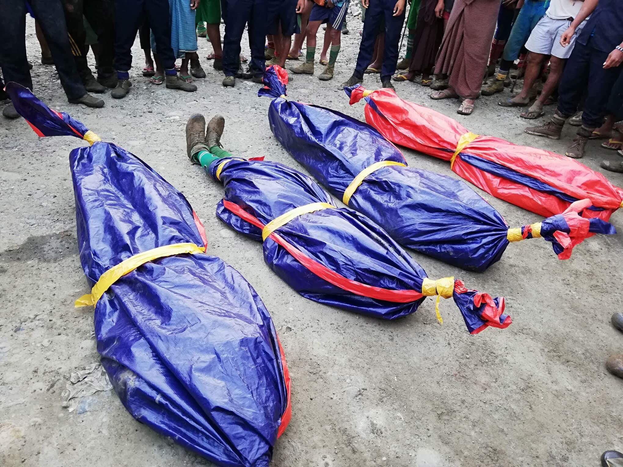 ဖားကန္႔တြင္ ကမ္းပါး ၿပိဳက်ၿပီး ေက်ာက္စိမ္းတူးသူ ၄ ဦးေသဆုံး
