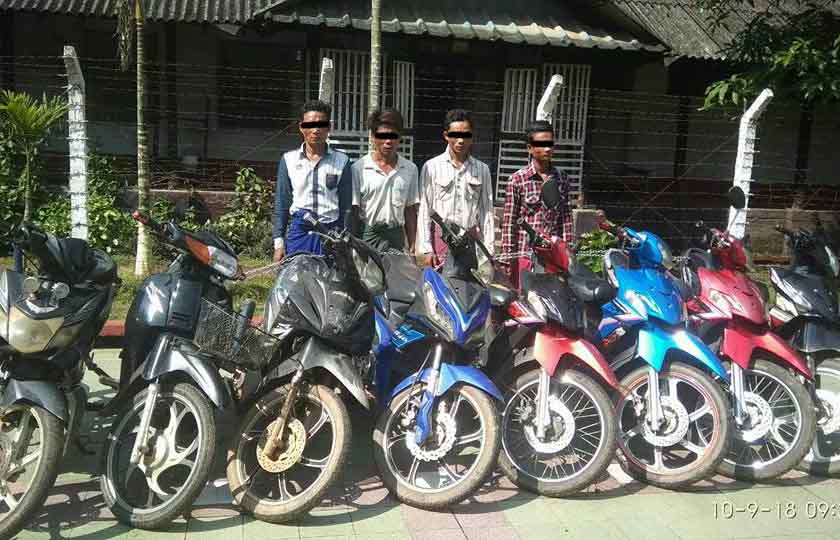 ဆုိင္ကယ္တြန္းလာသူကုိ စစ္ေဆးရာမွ အဖြဲ႔လိုက္ဆိုယ္ကယ္ခိုးမႈ ေပၚေပါက္