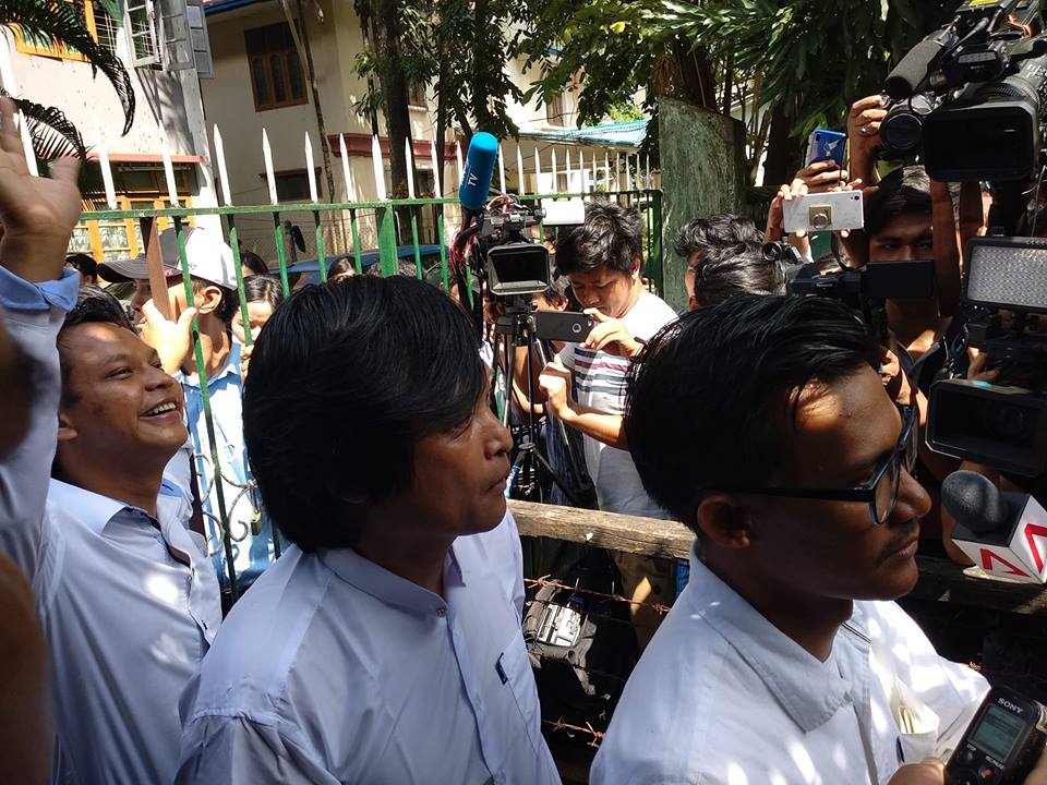 အလဲဗင္းမီဒီယာ သတင္းသမား ၃ ဦးကို အာမခံေပး