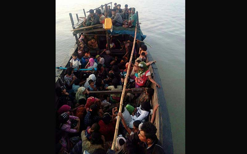 ေက်ာက္တန္းၿမိဳ႕နယ္ကို ဘဂၤါလီ ၁၀၆ ဦး စက္ေလွျဖင့္ တရားမဝင္ ဝင္ေရာက္