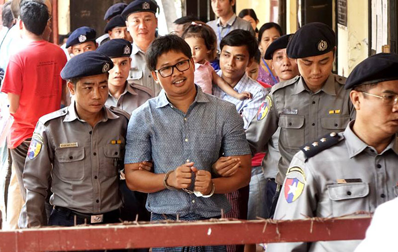 ႐ုိက္တာသတင္းေထာက္ ၂ ဦး၏ အယူခံေလွ်ာက္လႊာ ရန္ကုန္တုိင္းတရား႐ံုး လက္ခံ