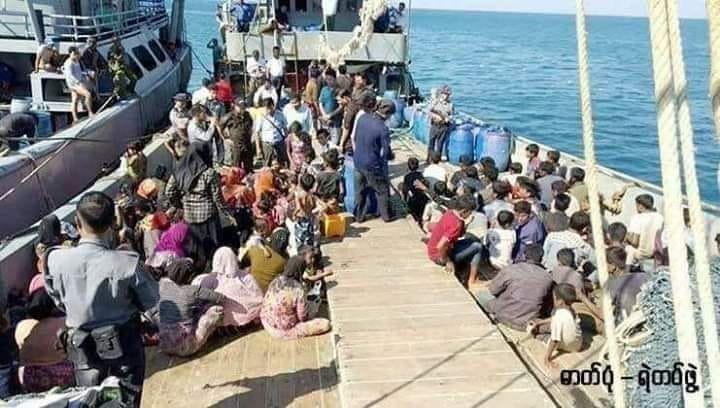 တနသၤာရီတြင္ဖမ္းမိသည့္ ေလွစီးဘဂၤါလီ ၉၀ ေက်ာ္ကို ရခိုင္ျပည္နယ္သို႔ျပန္ပို႔